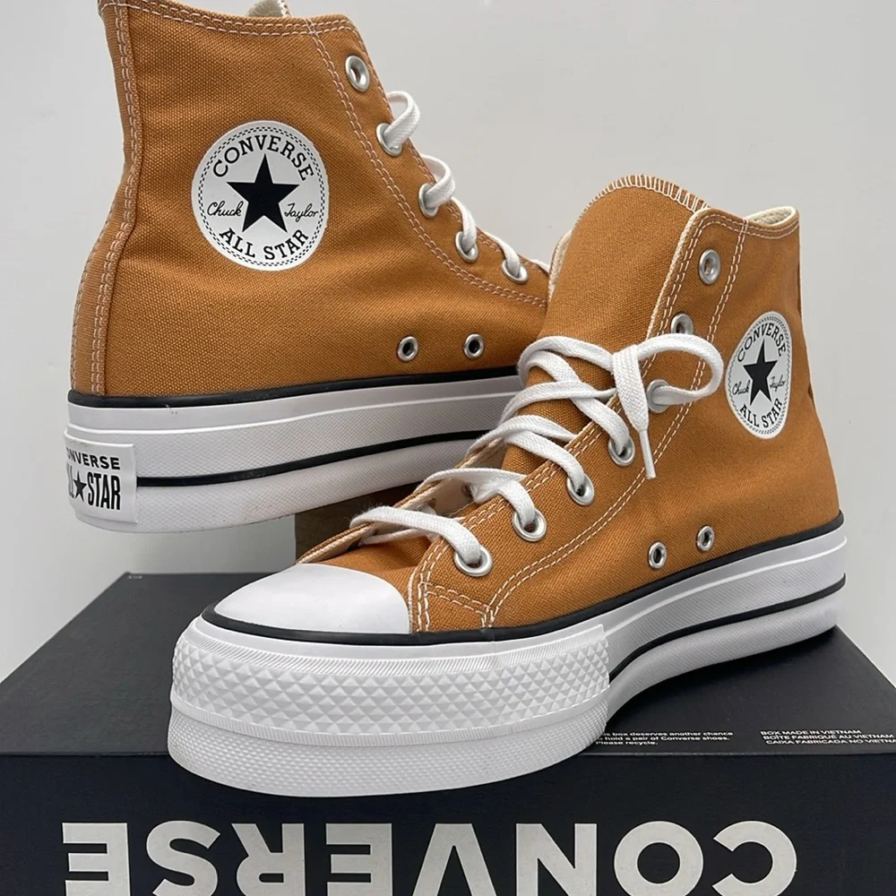 Converse WMNS CTAS LIFT HI GINGERSNAP/WHITE/BLACK A11537F Platforms Sneakers
